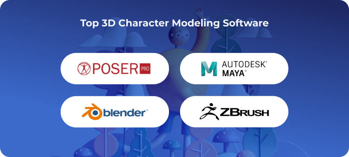3Software pro modelování postav D